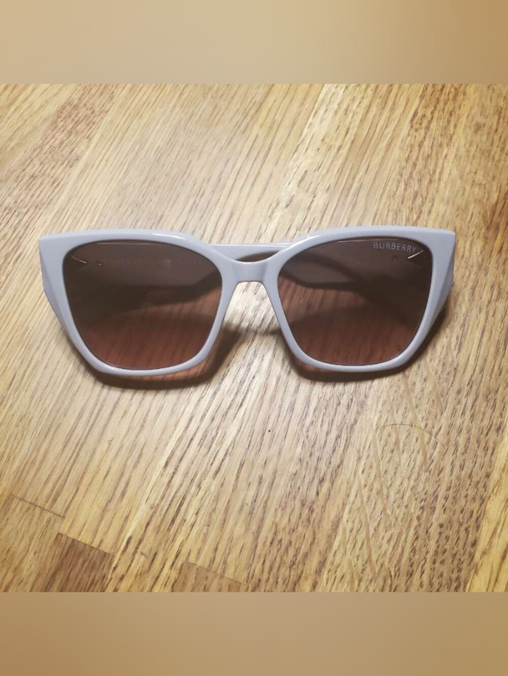 White Cat-Eye Burberry Sunglasses